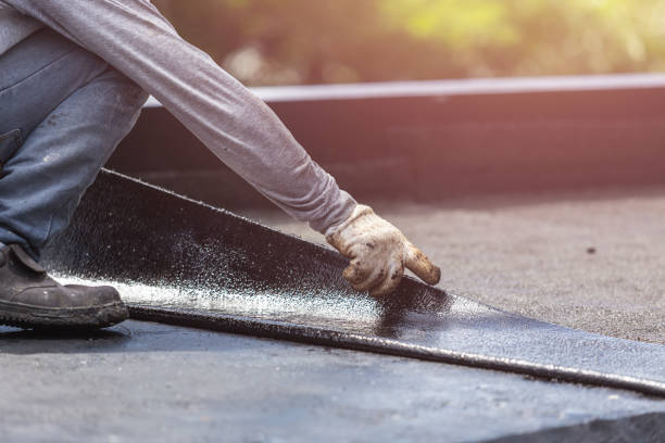 Professional Waterproofing technician working in Bloomingburg, OH